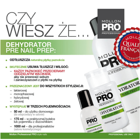 Dehydrator do odtłuszczania paznokci 1000ml