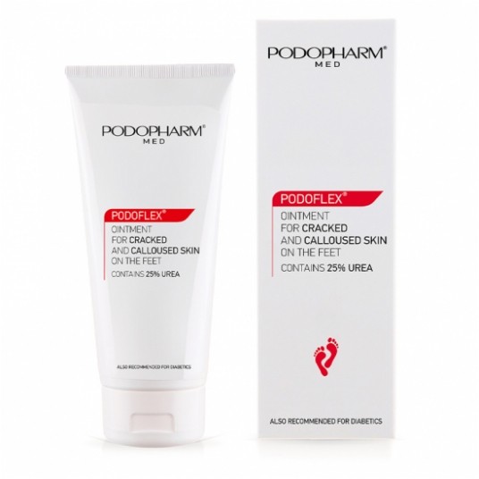 PODOFLEX Maść do popękanej i zrogowaciałej skóry stóp (25% mocznika) 100ml -zdjęcie numer 1