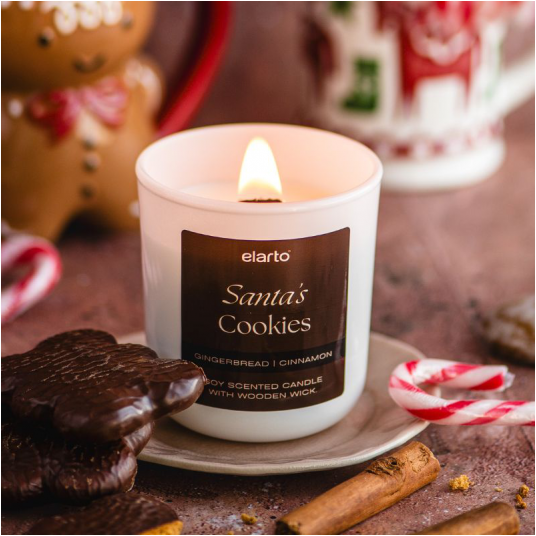 Świeca sojowa zapachowa Santas Cookies 175g -zdjęcie numer 1