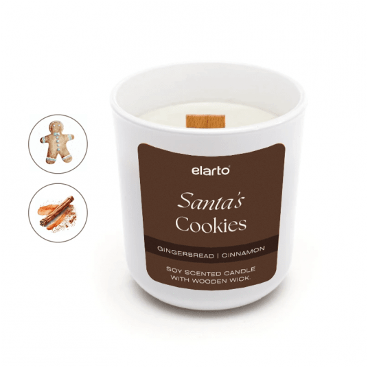 Świeca sojowa zapachowa Santas Cookies 175g -zdjęcie numer 2