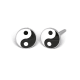 S75 Yin Yang 5mm kolor srebny