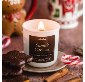 Świeca sojowa zapachowa Santas Cookies 175g